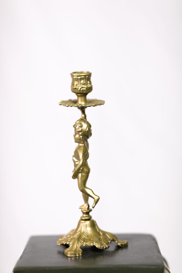 Greek Column with Golden Figurine - Image 3