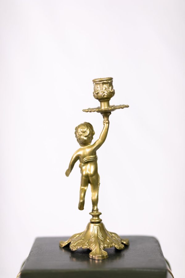 Greek Column with Golden Figurine - Image 4