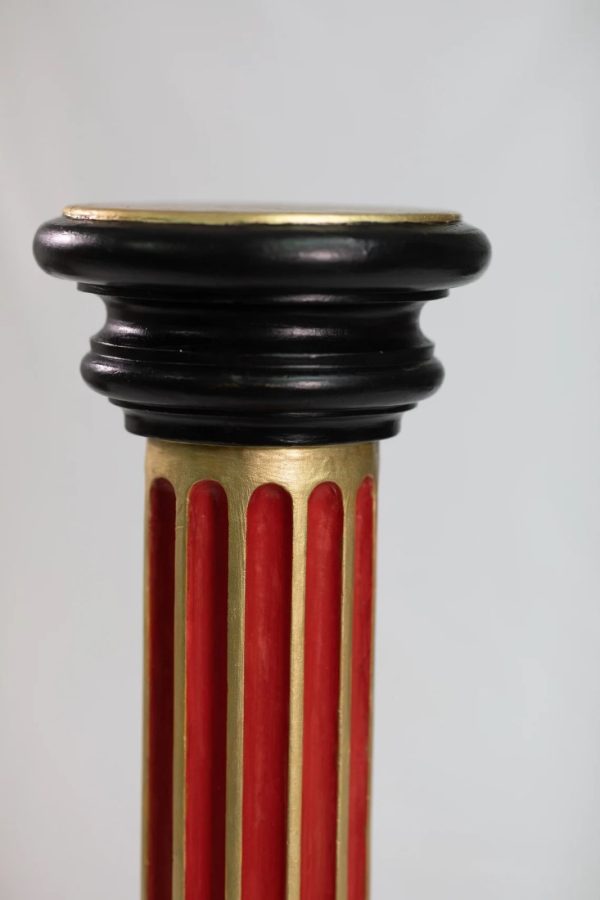 Doric Column in Marble Cast. Handpainted - Image 4